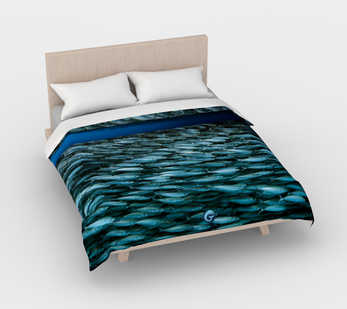 Fishblue 1 Duvet Cover bed