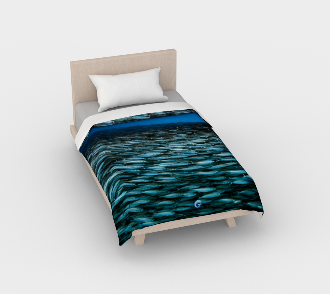 Fishblue 1 Duvet Cover bed
