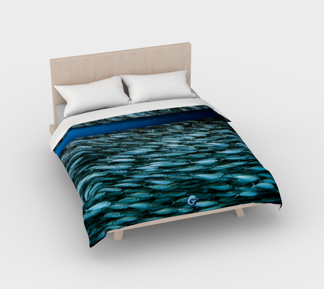 Fishblue 1 Duvet Cover bed