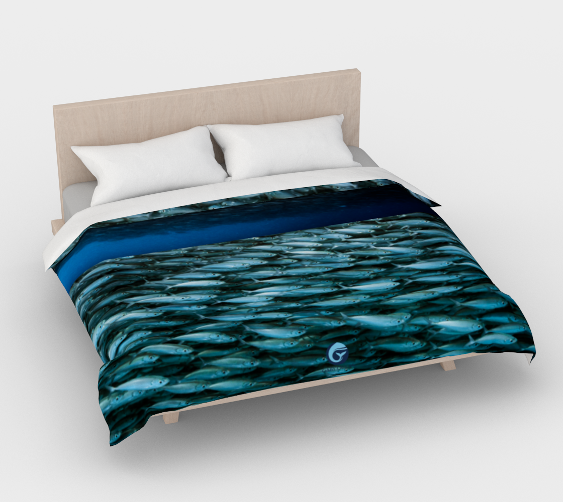Fishblue 1 Duvet Cover bed
