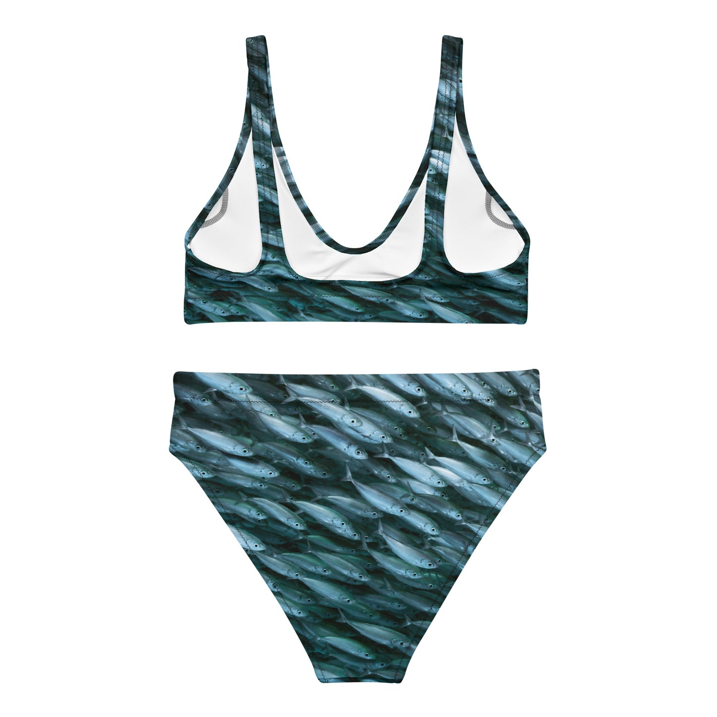 Fishblue High Waisted Bikini