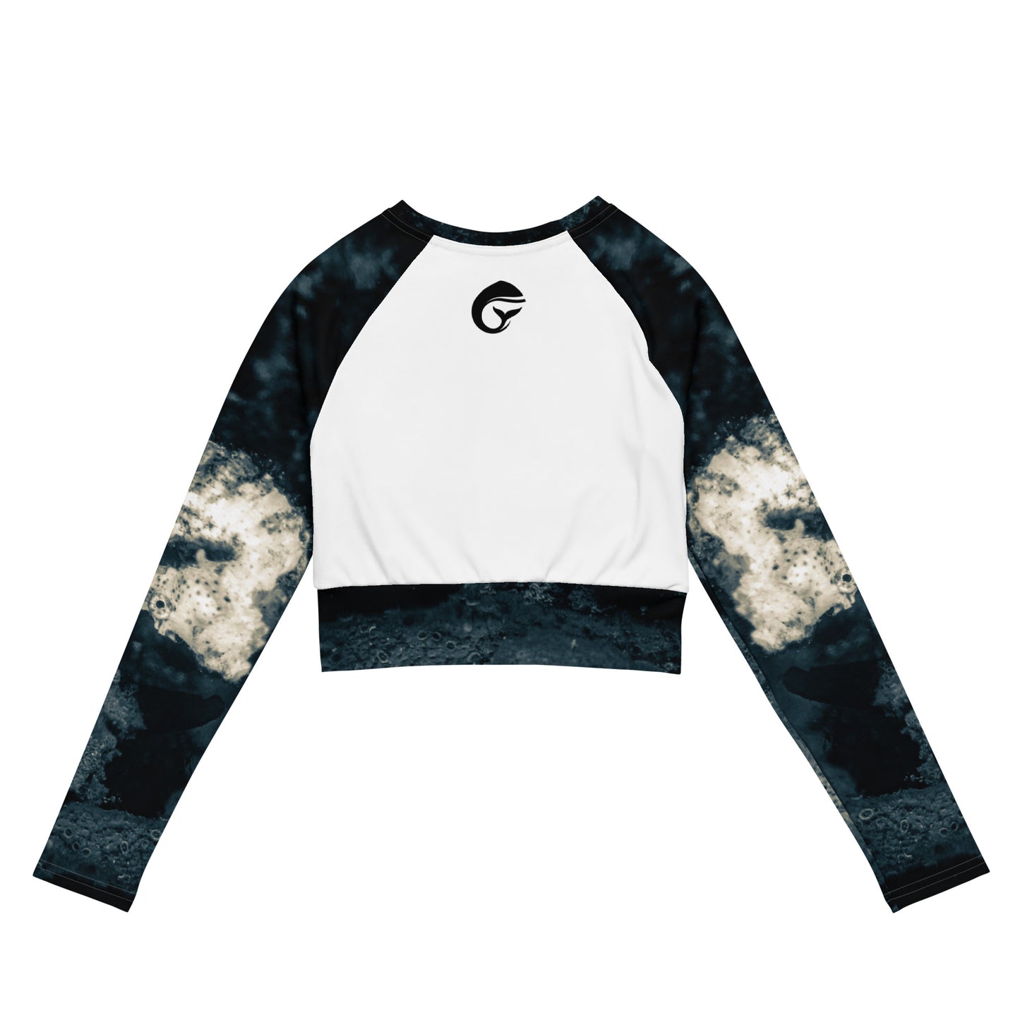 Seahorse long-sleeve crop top