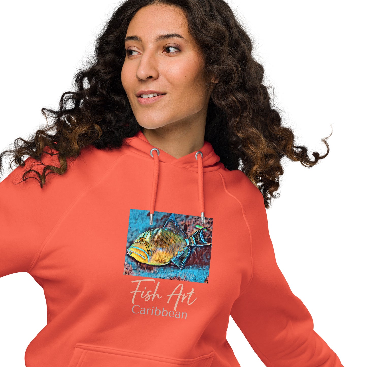 Unisex eco raglan hoodie