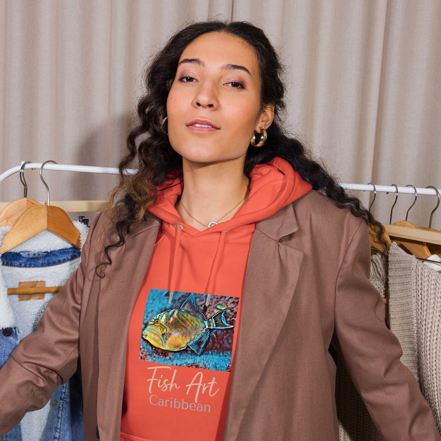 Unisex eco raglan hoodie