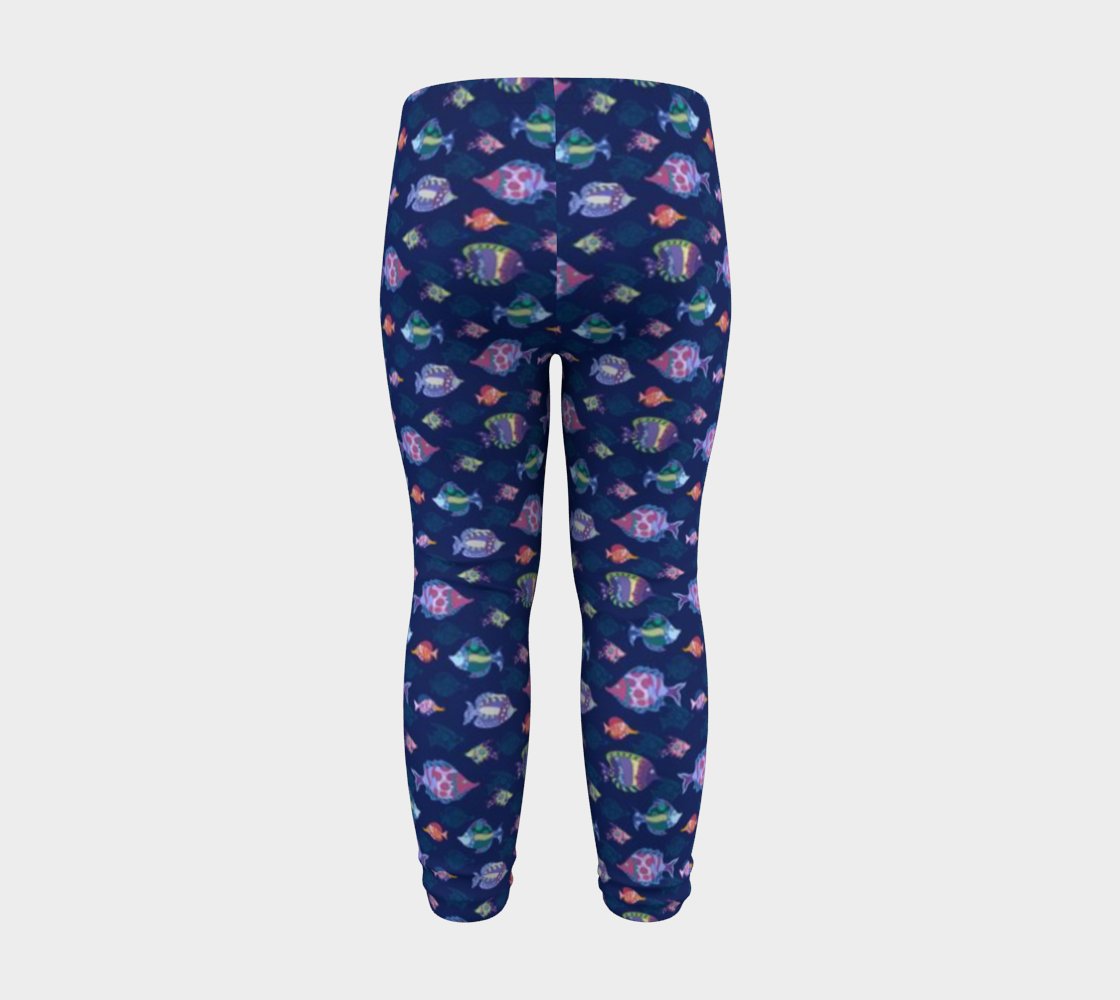 Blue fishes baby leggins