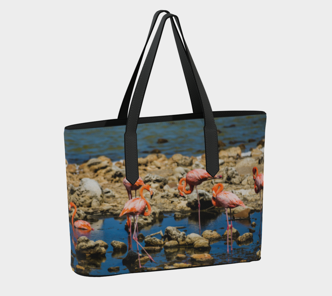 Flamingos Vegan Leather Bag