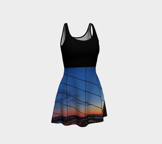 Brooklin bridge flare dress