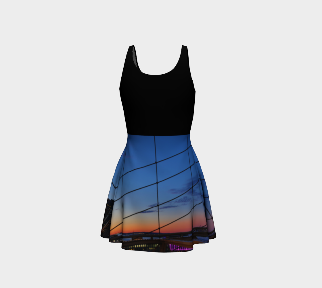 Brooklin bridge flare dress