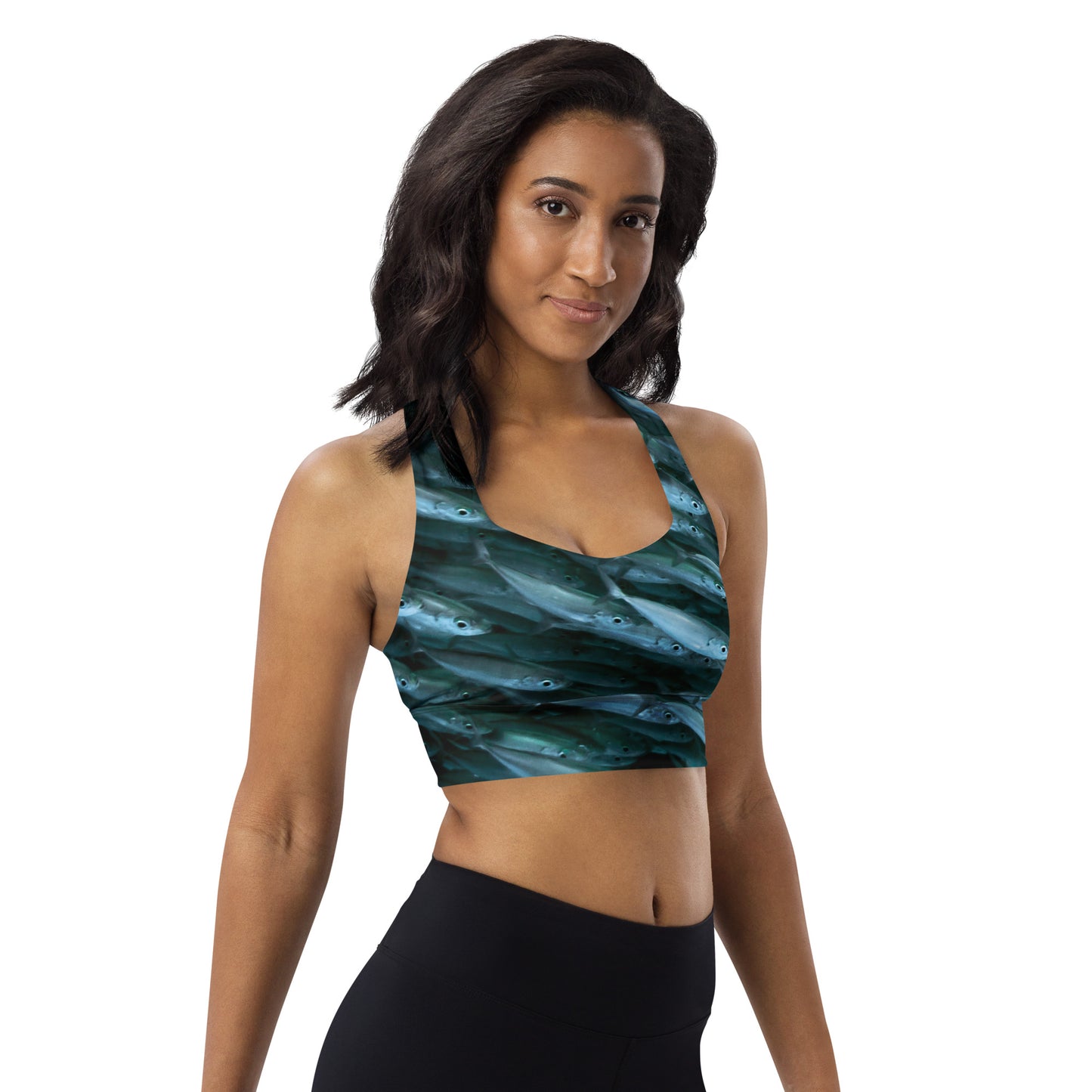 Longline sports bra