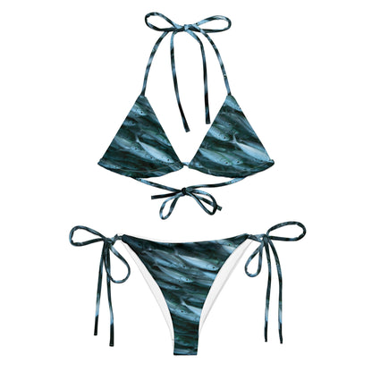 FishBlue  string bikini