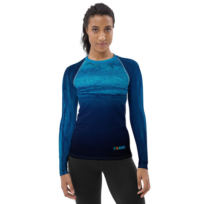 Women's Rash Guard Deepblue