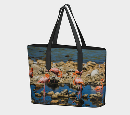 Flamingos Vegan Leather Bag