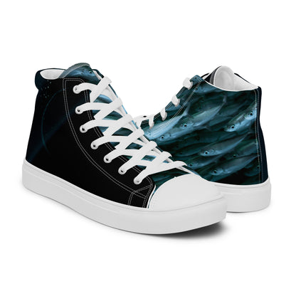 Men’s high top canvas shoes